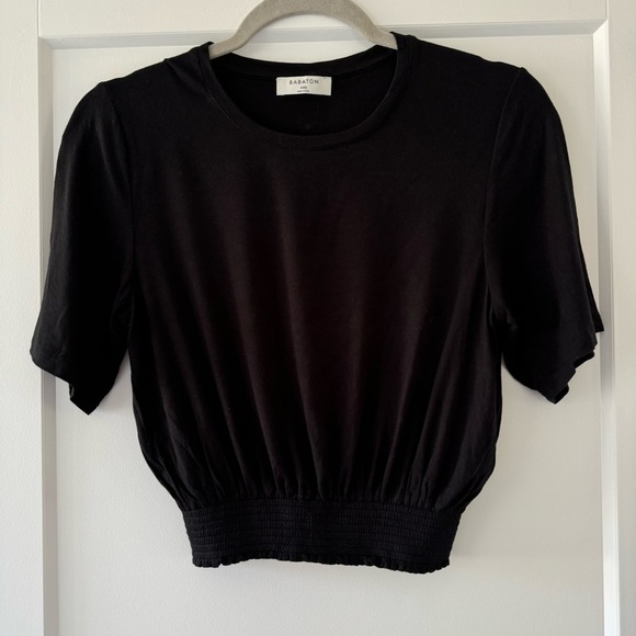 Babaton cropped black tshirt - Picture 1 of 4